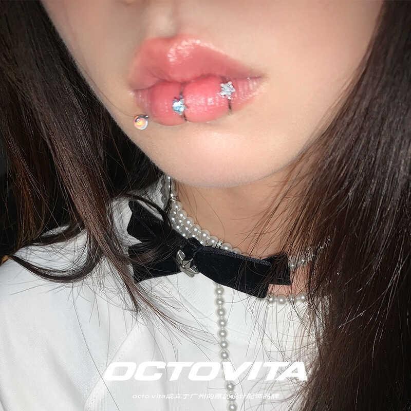 Original Punch-Free XINGX Lip Clip การออกแบบที่เร็วที่สุดคุณภาพสูงบุคลิกภาพแฟชั่นอุปกรณ์เสริม Labret Lip Ring