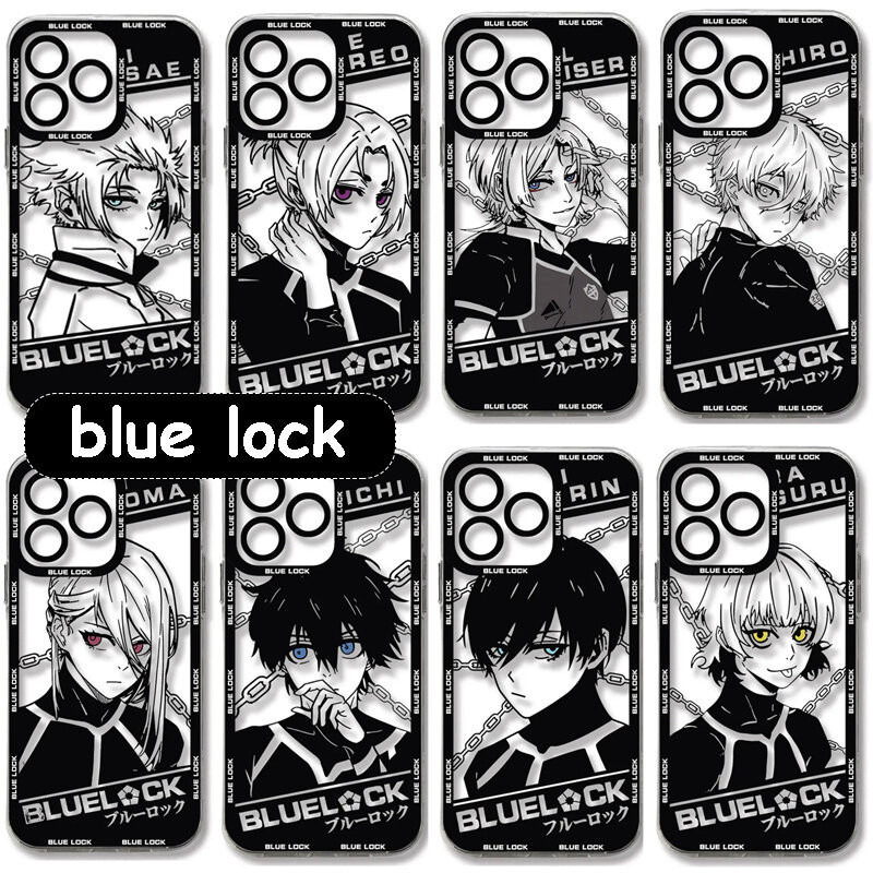การ์ตูนอะนิเมะ BLUE LOCK เคสโทรศัพท์สําหรับ Samsung Galaxy A02 A03S A03 A05 A05S A50 A30S A31 A52 A72 A73 M54 5G ปลอกแนวโน้มยี่ห้อคู่ฝาครอบป้องกันกันกระแทก