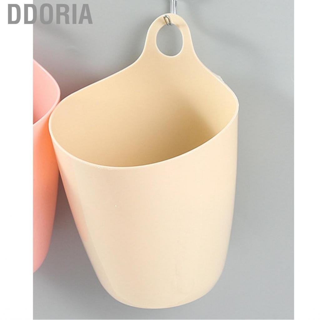 DDORIA ถังขยะแขวนขนาดเล็กสามารถแขวนได้เดสก์ท็อปถังขยะโต๊ะนักเรียนผู้ถือปากกาติดผนังถังเก็บขนาดเล็ก