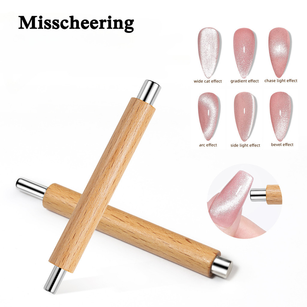 แม่เหล็กเล็บเสาไม้ double-ended magnetic stick cat eye ไฟกว้าง rolling pin แม่เหล็ก anti-fall เล็บเครื่องมือ