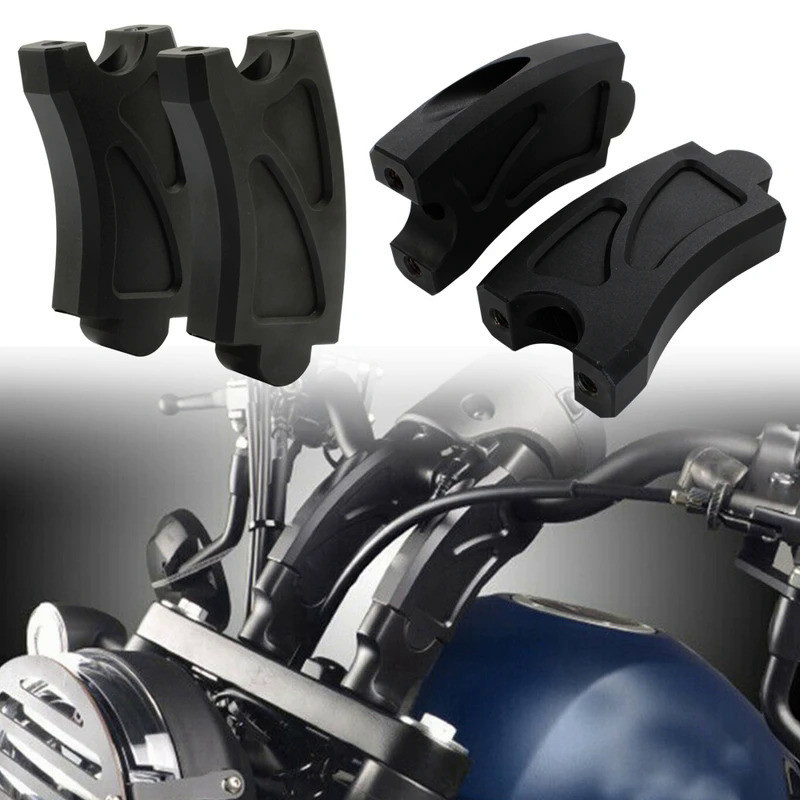 LD Handlebar Risers แฮนด์ Lift Clamp อะแดปเตอร์สำหรับ Honda Rebel CMX 500 300 CMX500 CMX300