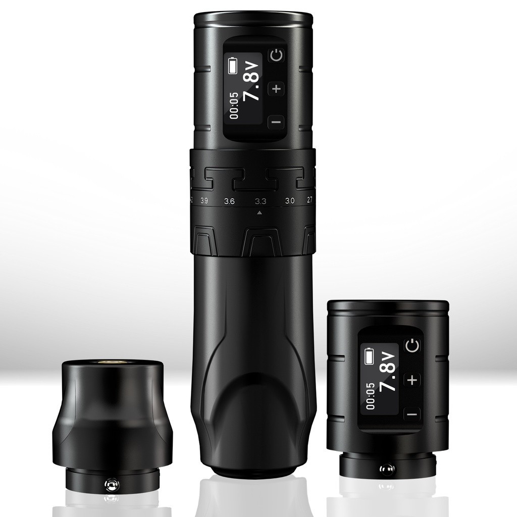 Saber Tattoo Wireless Machine ปรับจังหวะปากกาประเภท Tattoo Pen Set หน้าจอแสดงผล OLED