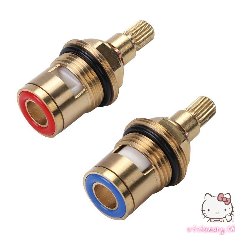 Vision เย็นก๊อกน้ําร้อนวาล์วทองเหลืองเซรามิค Thermostatic วาล์วทองเหลืองเซรามิค Stem Disc ก๊อกน้ําตลับหมึก Replacementm