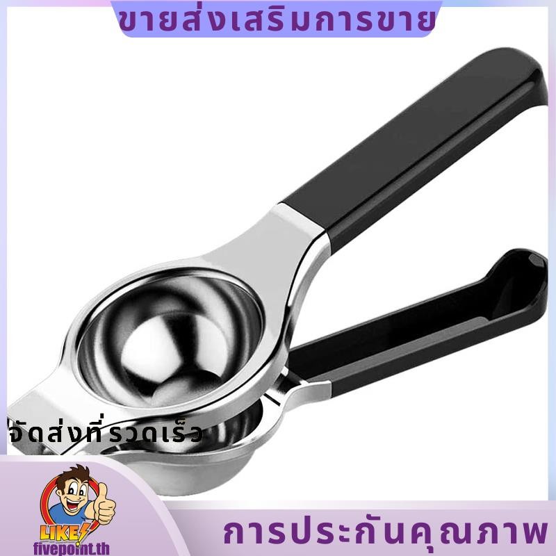 ที่บีบมะนาว - เครื่องคั้นน้ํามะนาวแบบใช้มือสแตนเลสแบบใหม่ที่คั้นมะนาวแบบกดมีความแข็งแรงสูงด้ามจับซิลิโคนห้าจุด