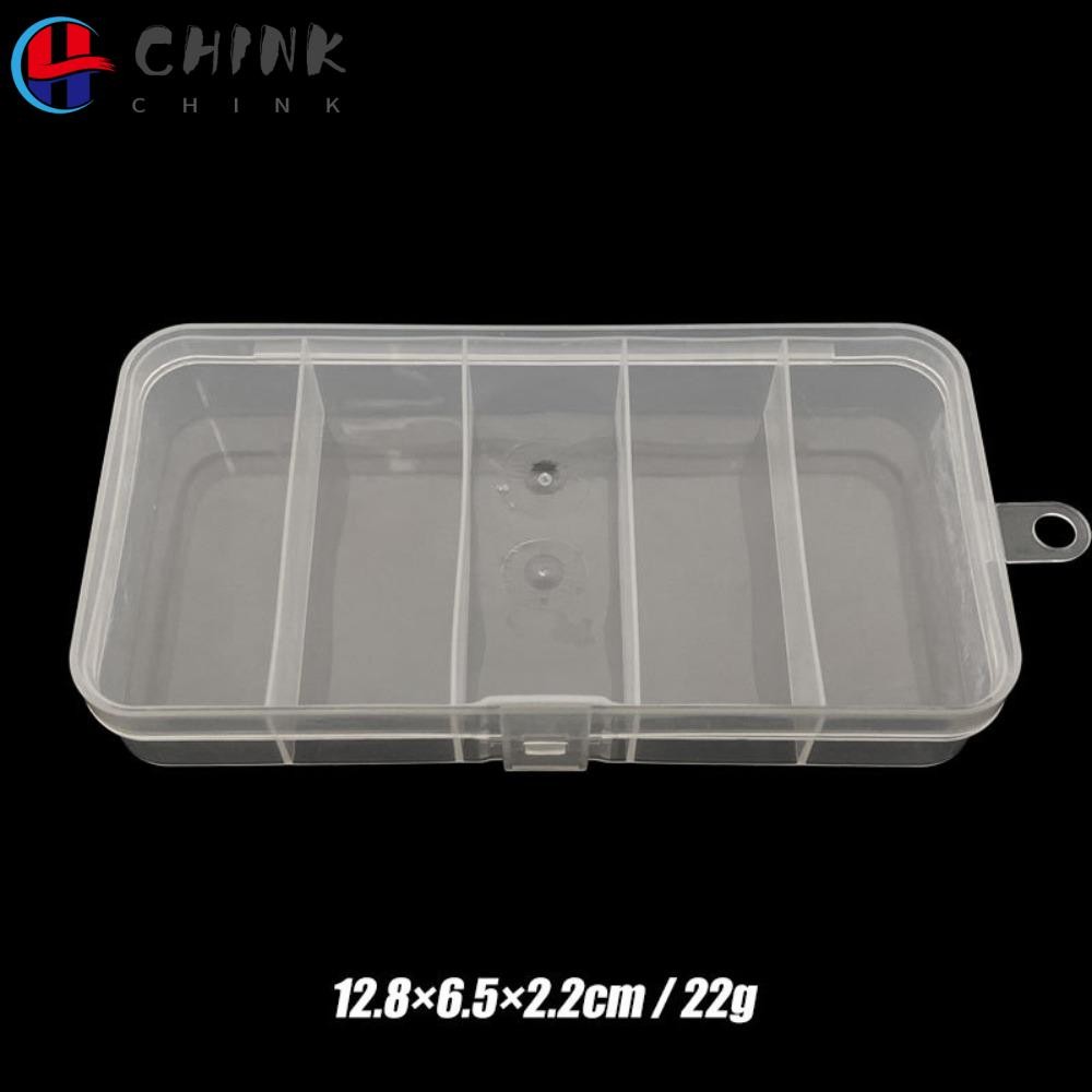 Chink Luya กล่องเกียร์ตกปลา, แขวนได้ 5 กริดกล่องเหยื่อ,พลาสติกโปร่งใสตกปลาเครื่องมือตกปลาตกปลาตกปลา
