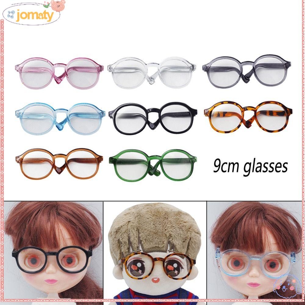 Jomaty Labubu ตุ๊กตาแว่นตา, 6.5 ซม.9 ซม.5 สี Plush Labubu ตุ๊กตาแว่นตา,พลาสติกรอบกรอบ Labubu ตุ๊กตาของเล่นแว่นตาตุ๊กตาของเล่น