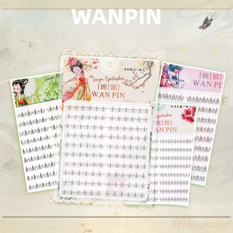 WANPIN ขนตาล่างแบบไร้กาวธรรมชาติ ดวงตาที่ยาวขึ้น และโคนขนตาที่ชัดเจน