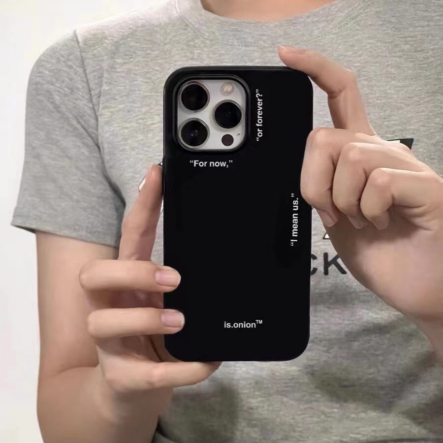 Ins สีขาวภาษาอังกฤษซิลิโคนอ่อนนุ่มสีดํากรณี Anti-Fall เคสโทรศัพท์สําหรับ iPhone 16 Promax 15 Promax 12 13 Mini 14plus 11 Pro Max X XS XR XS Max 7 8 plus Se2020