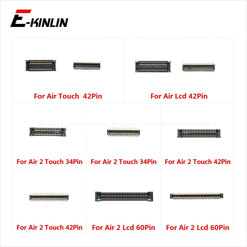 จอแสดงผล LCD Digitizer หน้าจอสัมผัส FPC Connector สําหรับ iPad 5 Air 6 Air 2 Air3 บน Logic เมนบอร์ด Flex สาย