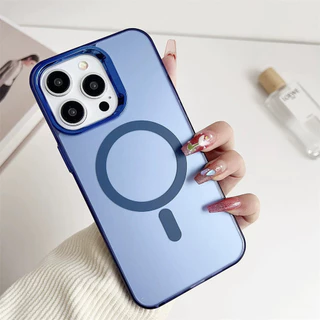 เปลือกแม่เหล็ก เคสไอโฟน17 For iPhone 16 15 Pro Max 13 11 14 12 Plus 7 8 XR ใช้ได้กับ เครื่องชาร์จไร้สายแม่เหล็ก สนับสนุน
