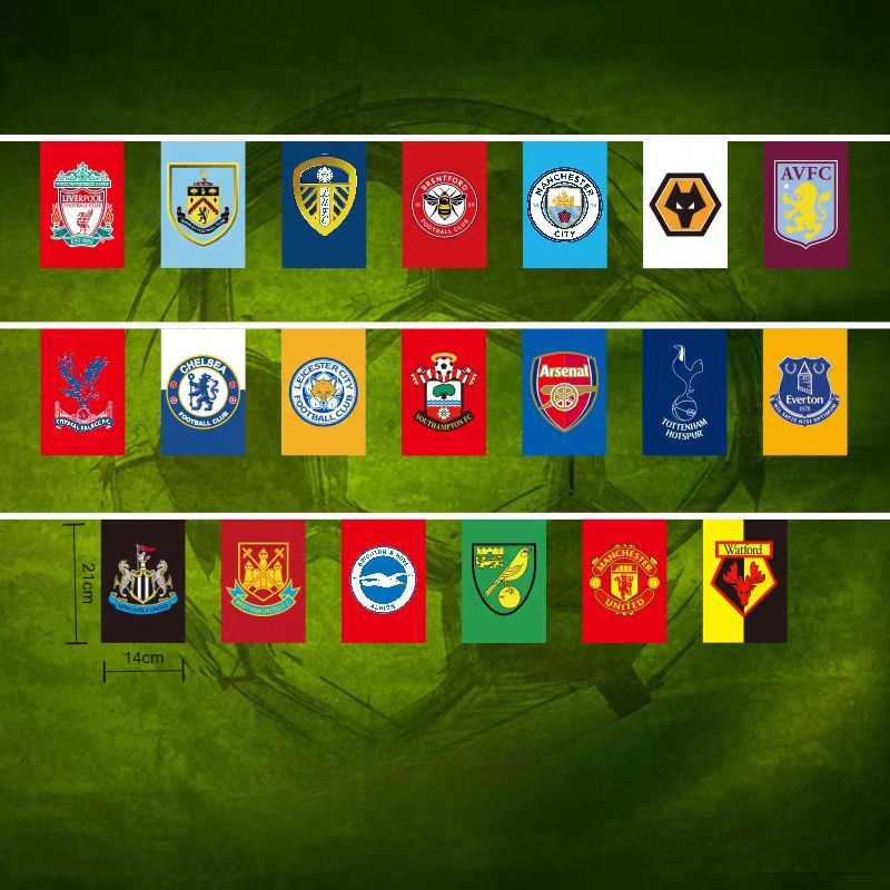 แบนเนอร์ PREMIER League String FLAG England Football Sports Club