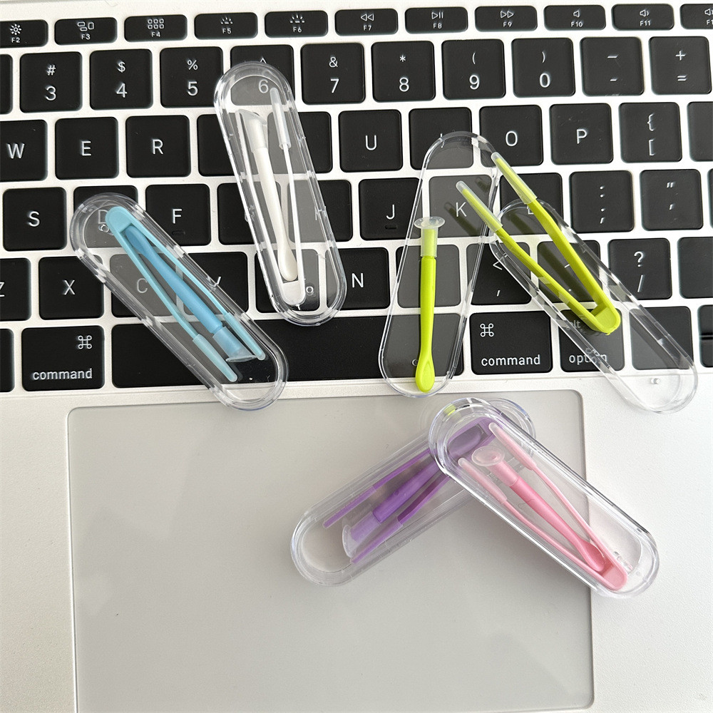 คอนแทคเลนส์ Wearer คลิปแหนบดูด Stick สีทึบเครื่องสําอางนักเรียน Extractor Wearer เสริมสวมใส่เครื่องมือ
