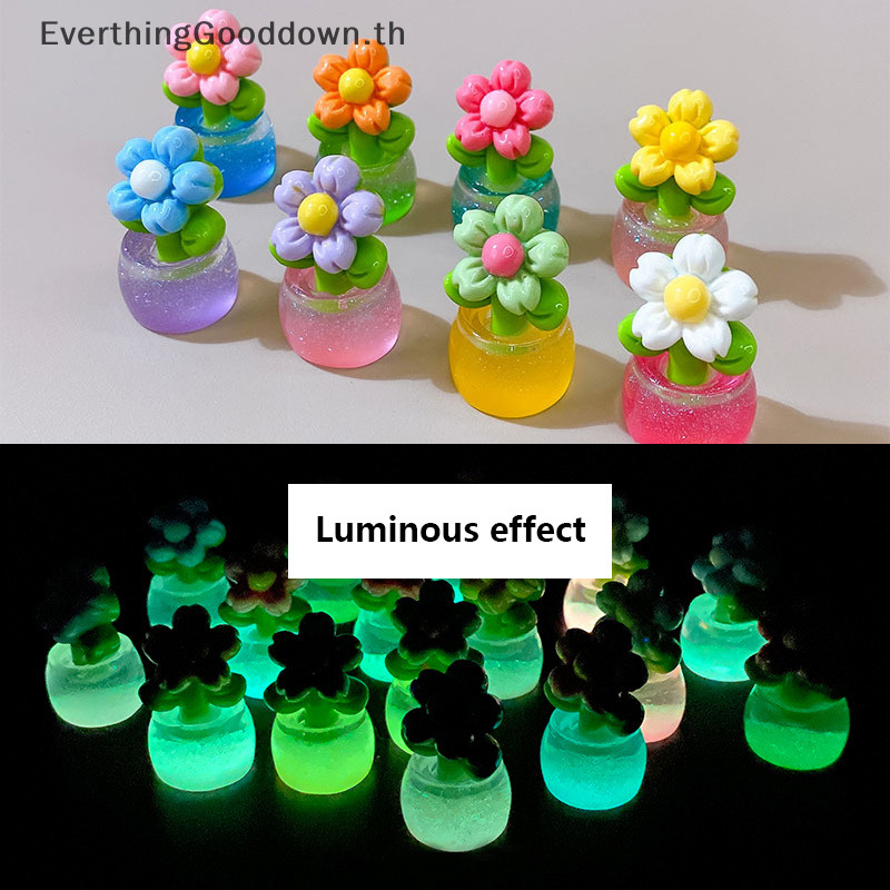Ever 1 ชิ้นดอกไม้มหัศจรรย์เครื่องประดับ Micro Garden ภูมิทัศน์ตกแต่ง DIY เรซิ่นเรืองแสงของเล่นห้องนั่งเล่นตกแต่งห้องนอน TH