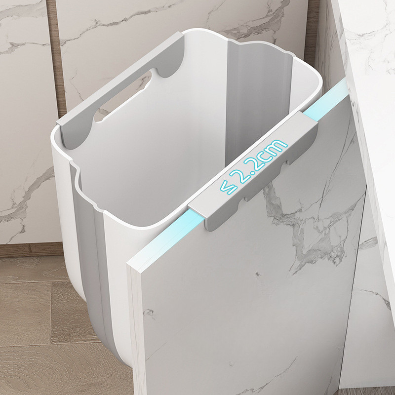 ถังขยะพับได้สําหรับห้องครัวแขวนผนังตะกร้าขยะกันน้ําอเนกประสงค์ตู้ถังขยะถังขยะแบบพับได้สําหรับตู้ครัว - รูปที่ 3