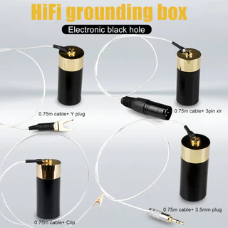 0.75m Ground Loop Noise Isolator GND ป้องกันการรบกวนอิเล็กทรอนิกส์ black hole ลําโพงสายดินไฟฟ้าเครื่องฟอกอากาศ