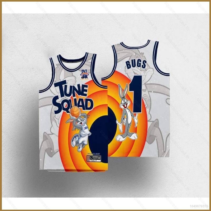 Nba Jersey TUNE SQUAD BUGS RUNNER DUCK MARTIAN LOLA TAZ เสื้อบาสเก็ตบอลกีฬาเสื้อกั๊ก Unisex Plus ขนาด