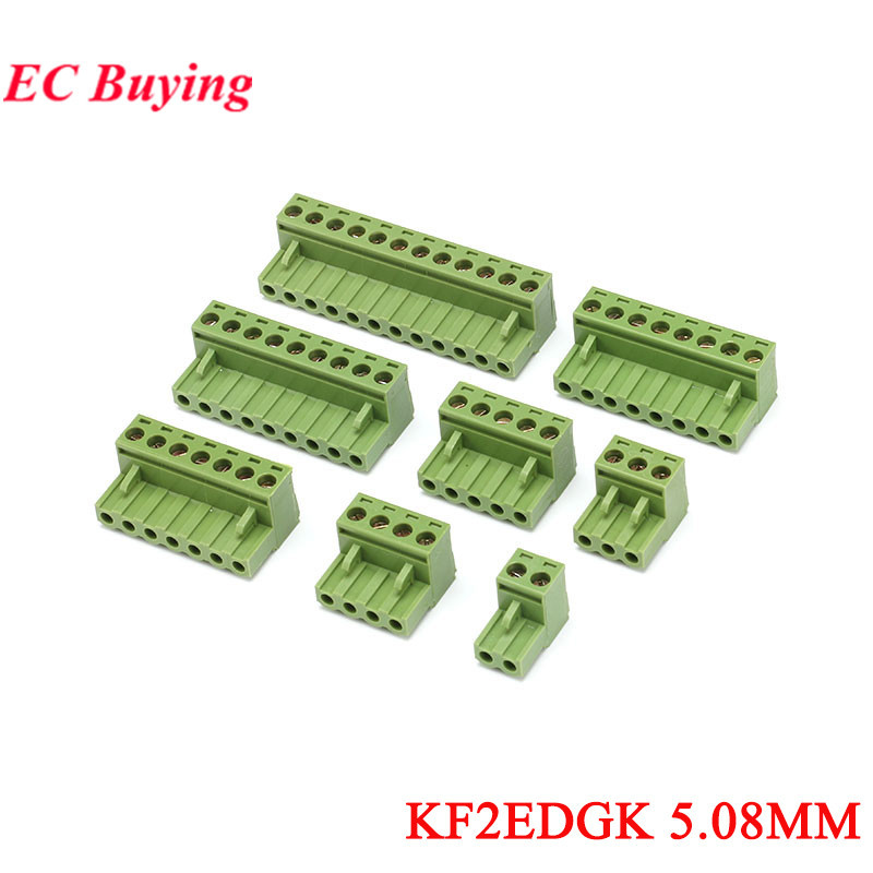 5PCS KF2EDGK 5.08 2EDG PCB 2PIN /3P/4P/5P/6P/7P/8P/9P/10P/12P/13P/14P Connector Plug-In Terminal Block Housing Phoenix Contact