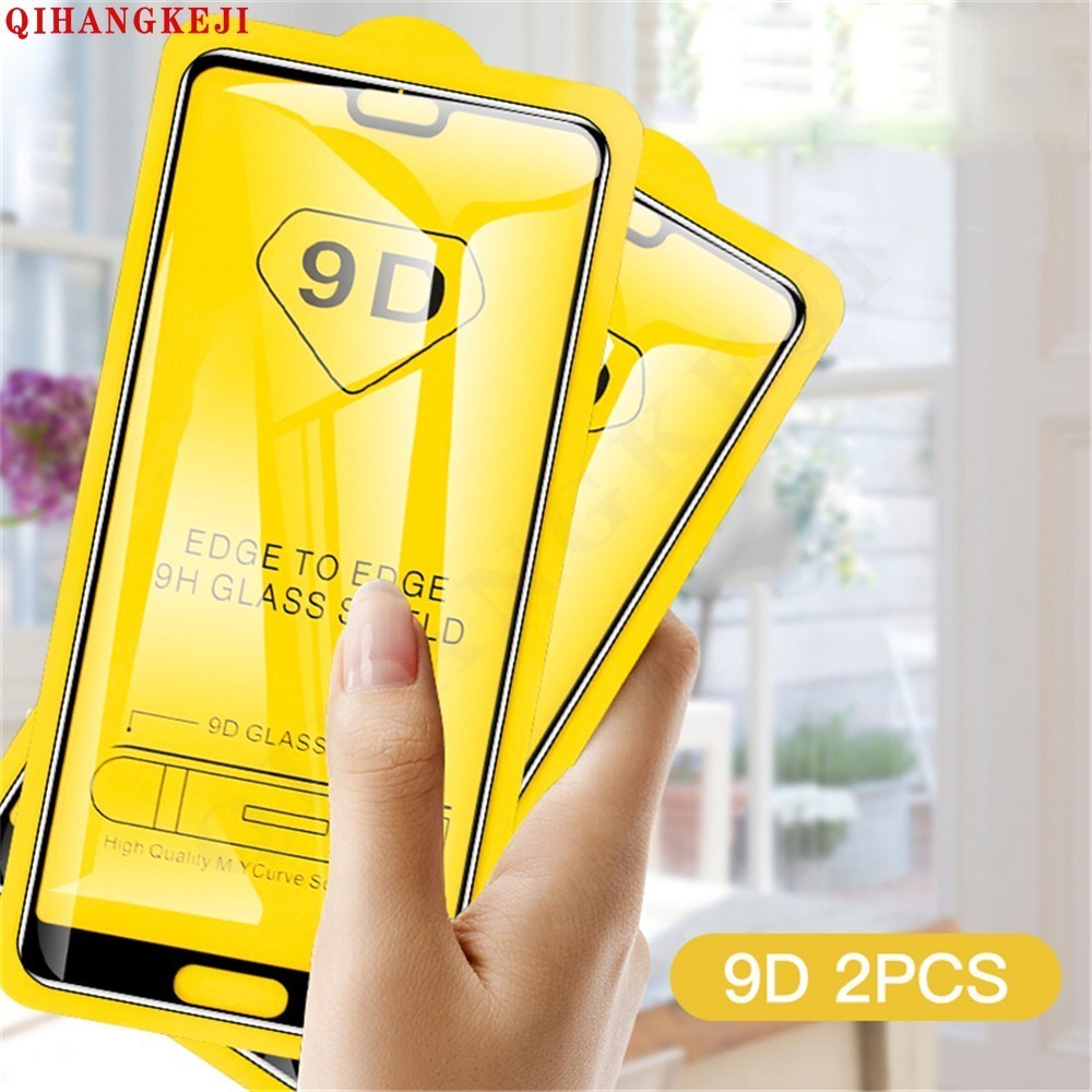 1 ~ 2pcs 9D Full COVER กระจกนิรภัยสำหรับ realme C67 C65 C55 C53 C31 C33 C30 C30s C25 C35 C21 c21y c2