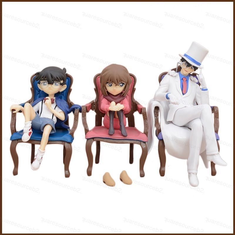 Sqd Detective Conan Action Figure Conan Haibara Ai Kaitou Kiddo ตุ๊กตาของเล่นสําหรับของขวัญเด็กคอลเล