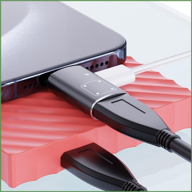 อะแดปเตอร์ BON USB A Type C ตัวเมียเป็น USB C OTG พร้อมพอร์ตชาร์จ 15W สําหรับโทรศัพท์ 15 14