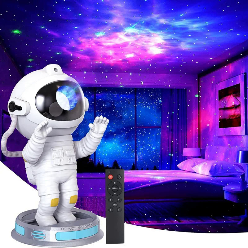 2023 Galaxy Star Projector Starry Sky Night Light Astronaut Lamp Home Room Decor Decoration Bedroom 
