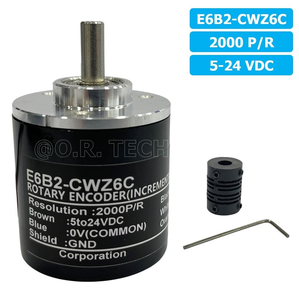 E6B2-CWZ6C 5-24VDC 100/360/600/1000/1024/2000P/R (Pulses/Revolution) โรตารี่เอ็นโค้ดเดอร์ ROTARY ENCODER INCREMENTAL ...