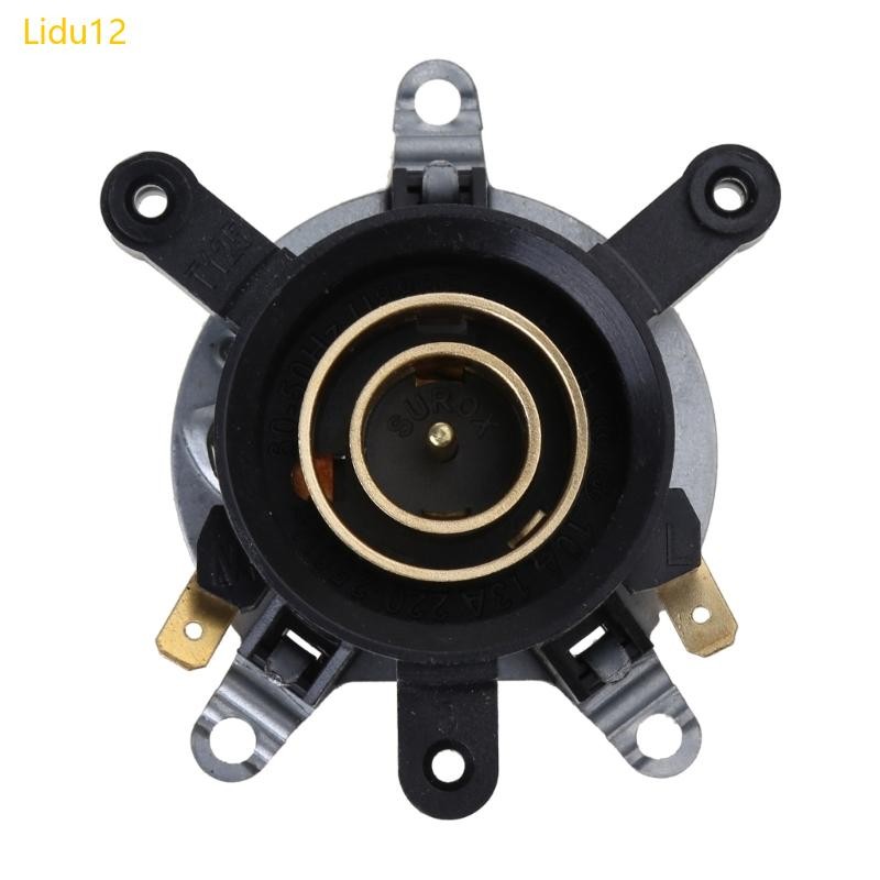 Lidu12 เปลี่ยน AC 250V 13A กาต้มน้ําควบคุมอุณหภูมิเทอร์โมซ็อกเก็ตฐานด้านบน