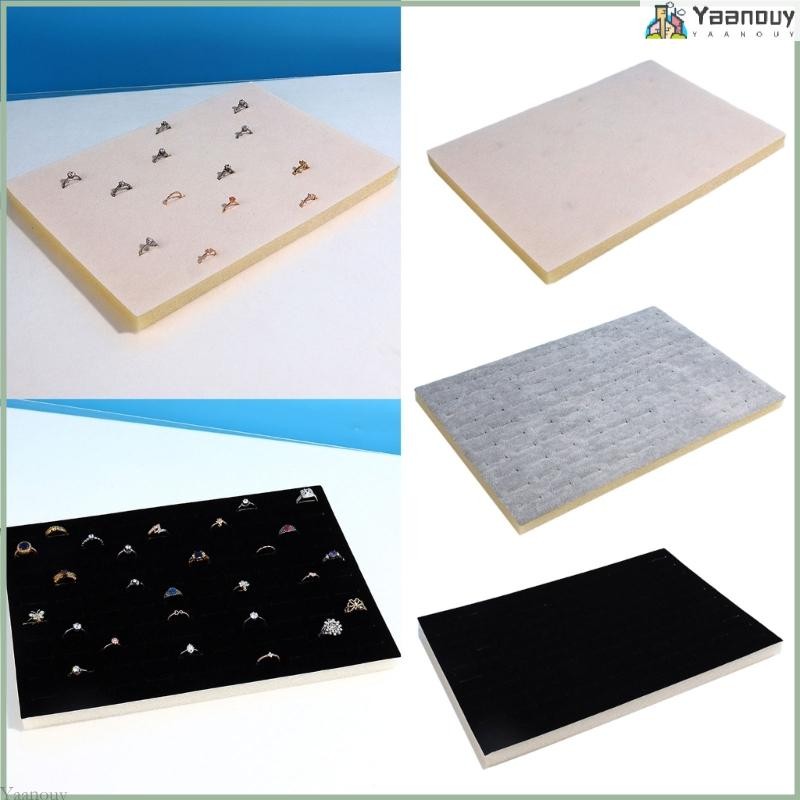 ยา โฟม 100 ช่องแหวนเคาน์เตอร์เจาะเครื่องประดับยืนแสดงต่างหูถาดผู้ถือ