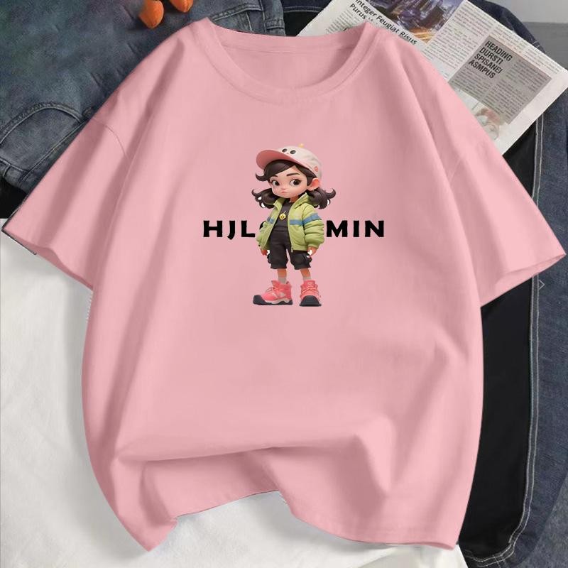 เสื้อยืดแฟชั่น ลายน่ารัก ความนิยม เสื้อยืดผู้หญิง M-3XL มีสีให้เลือก 8 สี สามารถสวมใส่ได้ทุกฤดูกาล#T