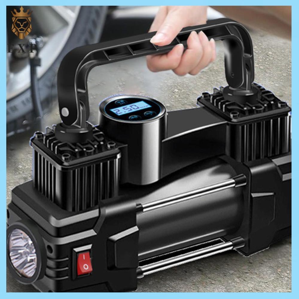 [explosion1.th] 12v 150PSI ปั๊มยางรถกระบอกคู่ปั๊มลมไฟฟ้ารถยนต์เครื่องอัดอากาศขนาดเล็ก
