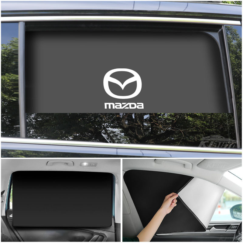 รายเดือนขาย 10000+Mazda Magnetic Sunshade UV ทนรถกระจกหน้าต่างฉนวนกันความร้อนร่มบังแดดร่มสําหรับ Cx 5 3 2 Cx 8 Cx 3 Cx 30 6 Bt 50 Mx 5 Rx8