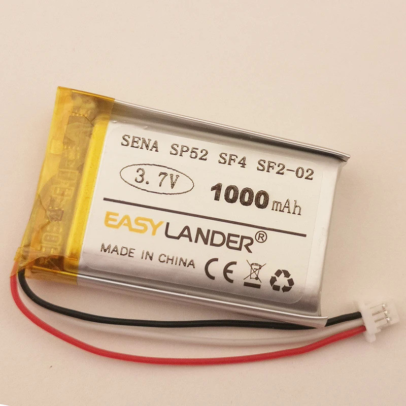 3.7V 1000mAh Battery FOR Sena SP52 SP52-C SF4 SF2 SF2-02 S7A-SP52 Motorcycle Bluetooth Headset Helme