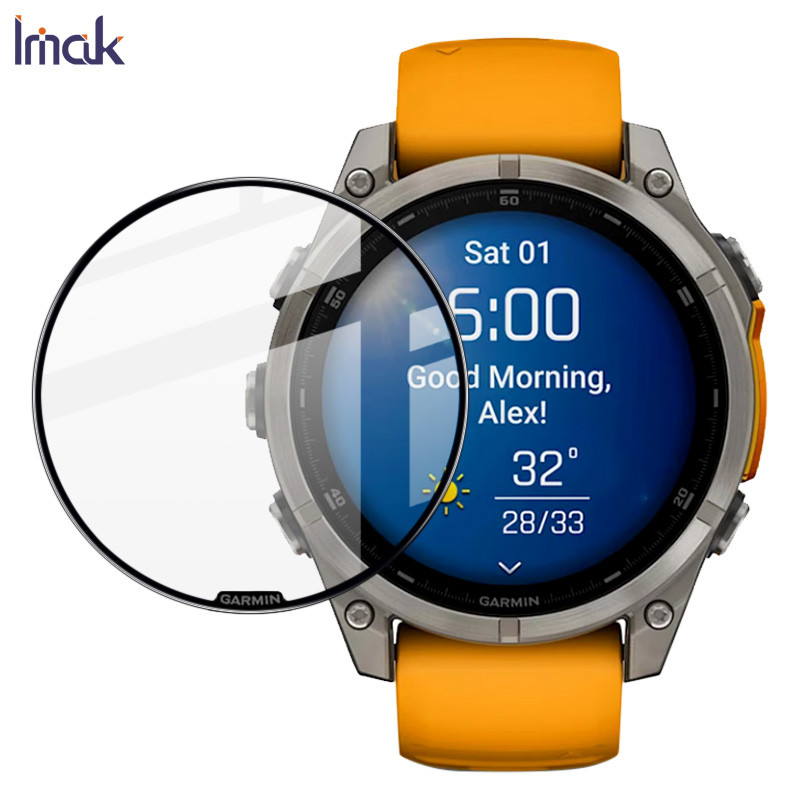 Imak ฟิล์มนาฬิกาสําหรับ Garmin Fenix 8 AMOLED 47mm ทําความสะอาดฟิล์มนาฬิกา