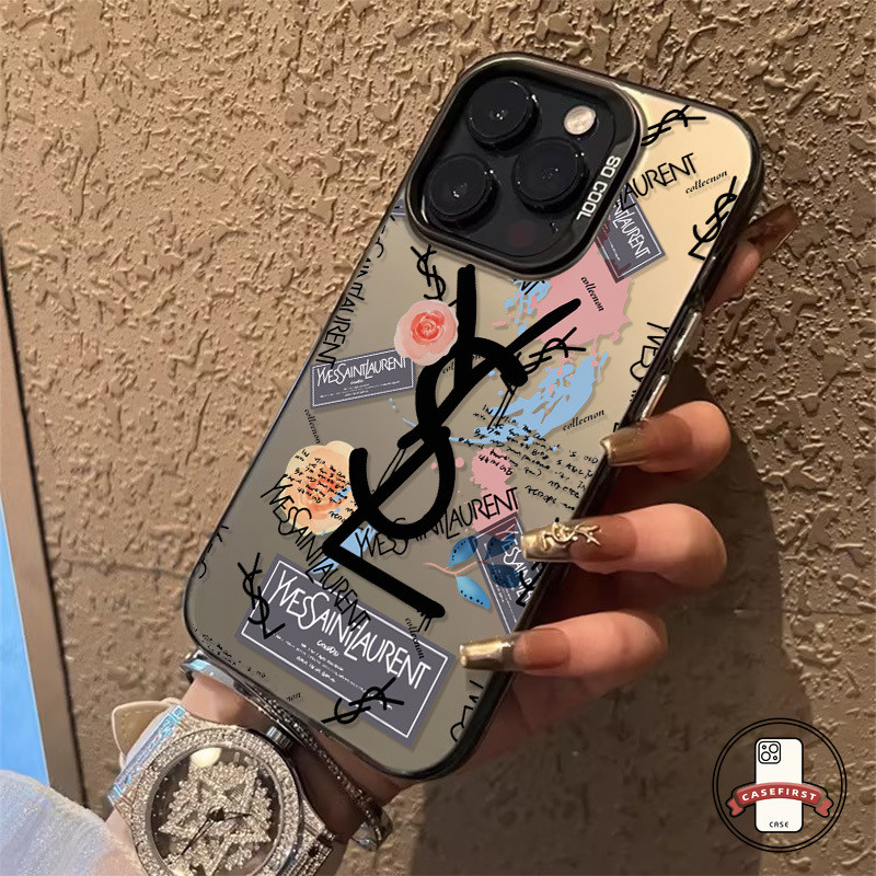 เทรนด์โลโก้สัญลักษณ์ภาษาอังกฤษดูเดิลเคสเข้ากันได้กับ IPhone7Plus 15 11 13 14 12 Pro Max 15 14 8 7 Plus XR X XS Max SE ราคา ถูกที่สุด ดีลบีเคเค แกลเลอรีภาพที่ 2