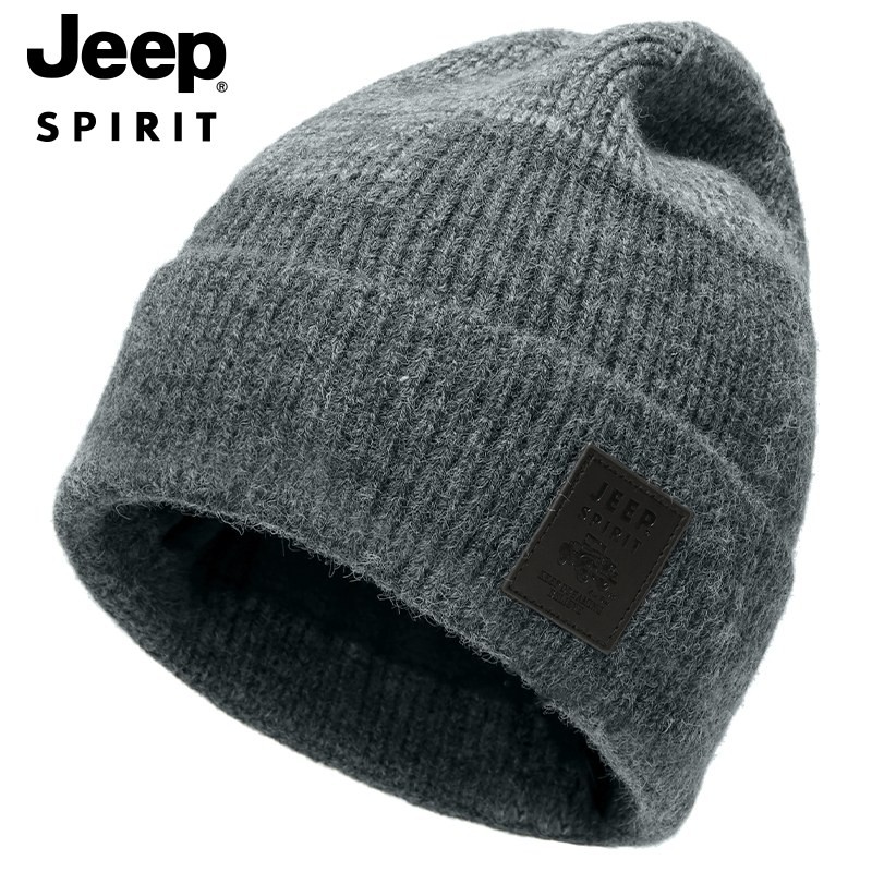 Jeep SPIRIT หมวกผ้ากํามะหยี่ผู้ชายฤดูหนาวกันลมป้องกันหูหมวกอบอุ่นคู่เวอร์ชั่นเกาหลีอินเทรนด์ตุ๊กตาหนาหมวกเย็นป้องกัน - รูปที่ 2