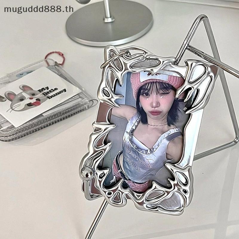 ʚɞmc Original Design Electroplate Plasitic Frame Kpop Idol Photocard Holder Creative 3 นิ้ว Photo Card Holder Photo Sleeve (dd)