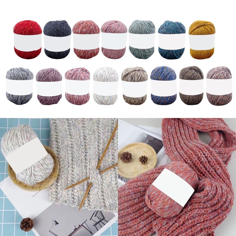 Cc Skein Wool Yarn Bundle สําหรับหัตถกรรมสร้างผ้าพันคอที่สวยงามหมวกและ More Safe Soft Crochet Yarn 1
