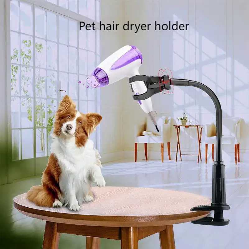 Pet Hair Dryer Stand Fixed Bracket Dog/Cat Grooming Dryer Support Frame Hair Dryer Shelf for Dog Acc