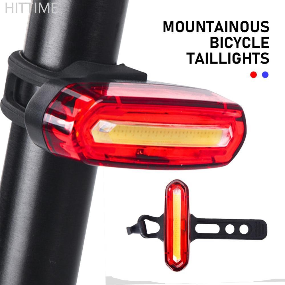 Hittime ไฟท้ายจักรยาน LED กันน้ํา ชาร์จ USB สําหรับเสือภูเขา ขี่กลางคืน C4N9