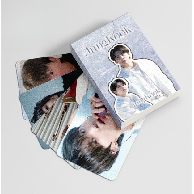 50-124pcs BT-S Jung Kook เลเซอร์โฮโลแกรม Lomo การ์ด 11th Anniversary 2024 FESTA โปสการ์ด JIMIN MUSE 