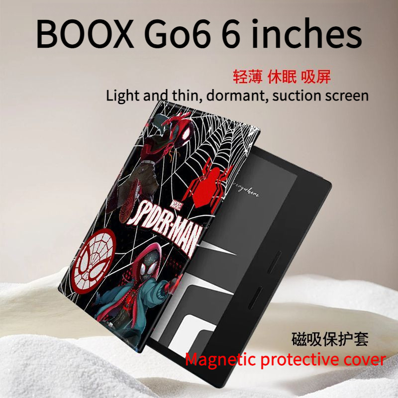 BOOX Go6 เคสป้องกันแม่เหล็กในหอพักขนาด 6 นิ้ว Spiderman [จัดส่งในวันเดียวกัน]