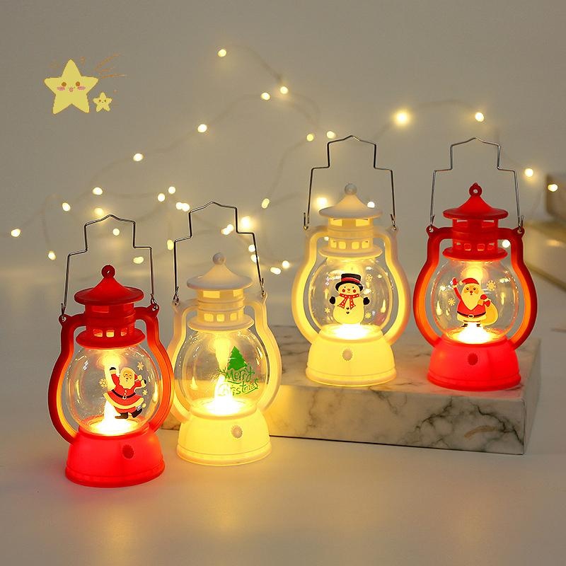 [JBTH] เครื่องประดับคริสต์มาสไฟโคมไฟ LED Santa Claus Snowman ต้นคริสต์มาส Merry Christmas ตกแต่งสําหรับบ้าน 2025 Xmas [JB]