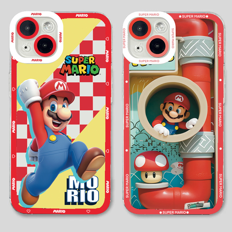 Super Mario Bros เกมสําหรับ Xiaomi POCO X6 F5 X5 X4 X3 M6 F6 Pro F3 Mi 11 Lite 5G NE Mi 14 13T 13 12T 11T 12 10T Pro ท่อน้ํา Mario กันกระแทกซิลิโคนนุ่มโปร่งใส