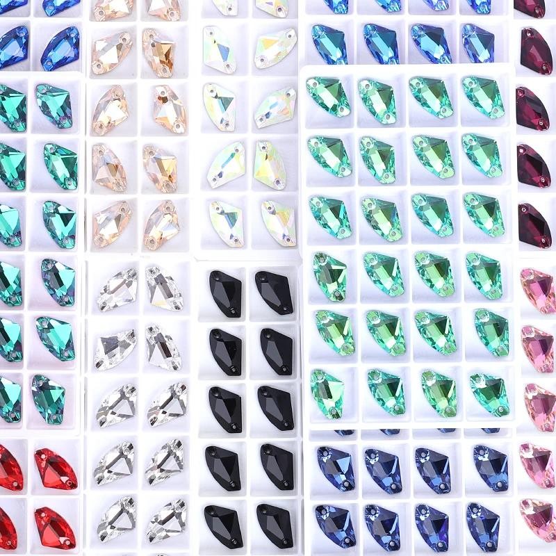 Ducrystal K9 Glass Crystal เย็บบน Rhinestones Flatback อุปกรณ์เสริมสําหรับเสื้อผ้าหัตถกรรมเย็บลูกปัด ราคา ถูกที่สุด ดีลบีเคเค แกลเลอรีภาพที่ 3