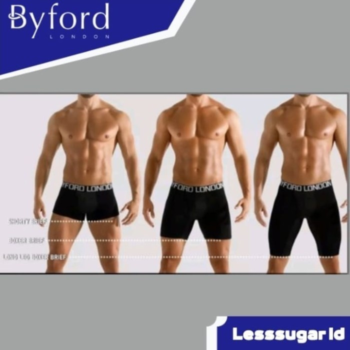 Byford Boxer Short Long Leg Pants 2 ชิ้นไมโครไฟเบอร์