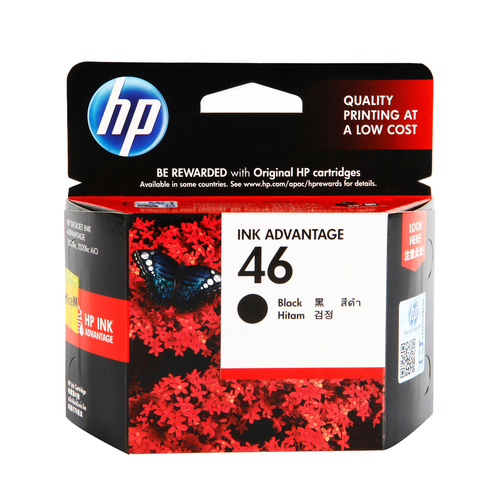 HP ตลับหมึกอิงค์เจ็ท 46 (CZ637AA) สีดำ