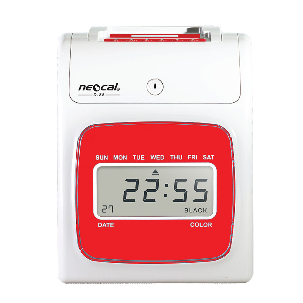 NEOCAL เครื่องตอกบัตร รุ่น D-8B สีขาว