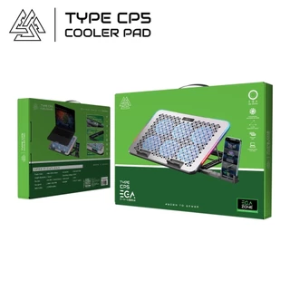 ส่งด่วน EGA พัดลมระบายอากาศ TYPE CP5 RGB สำหรับ Notebook ขนาด 15.6 นิ้ว พัดลม 6 ตัว ตั้งมือถือได้