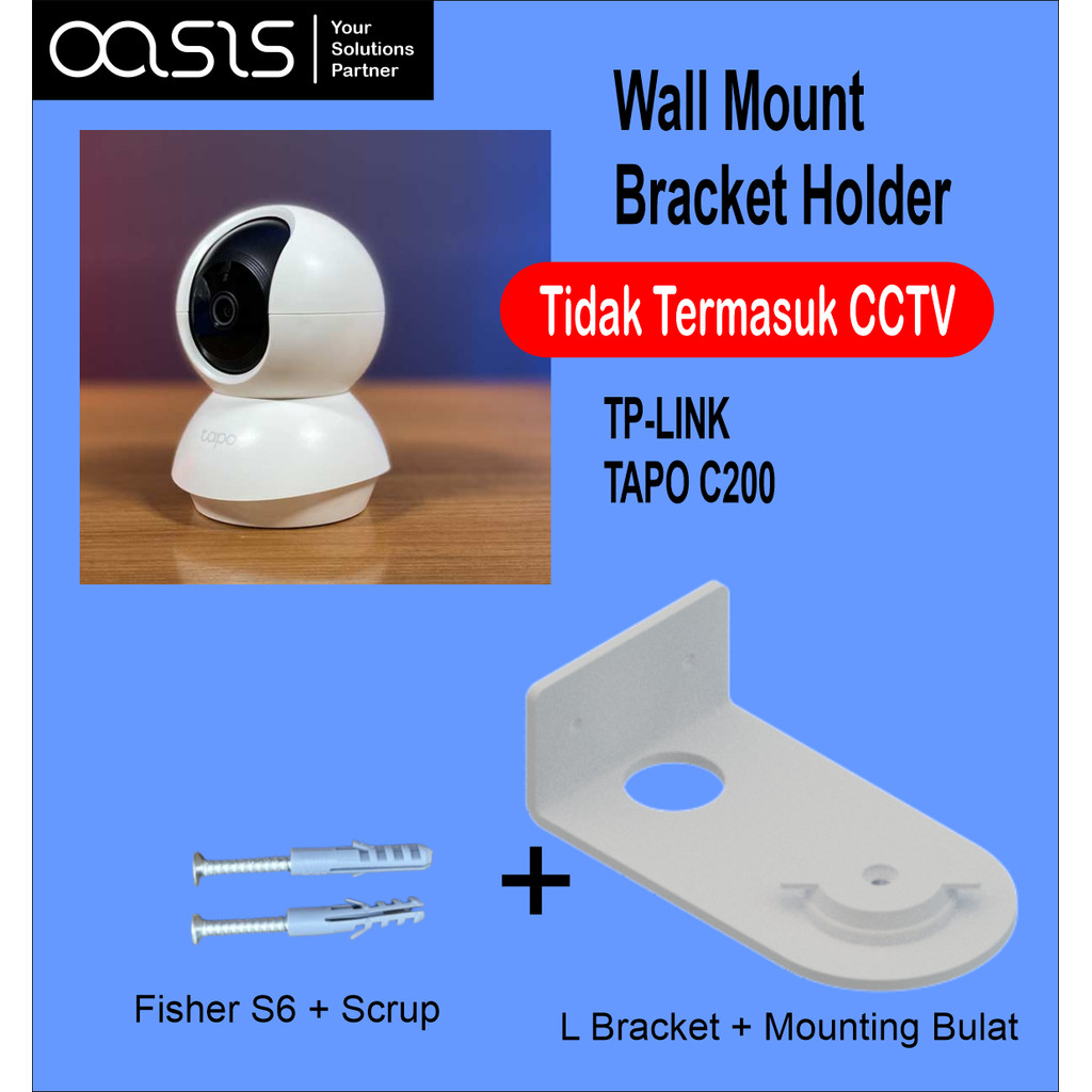 TP-LINK Tapo C200 C200C Pan Security Camera กล้องวงจรปิด Wall Mount Bracket Holder