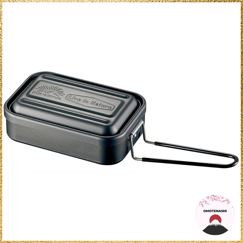 Skater Mess Tin, No Seasoning Needed, Rice Cooker, Outdoor, 600ml, LIVE IN NATURE, AFTM6, Silver